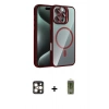 MARSİLYAN™- iPhone 16 Pro Max Kılıf Yadigar Asil Koleksiyonu - Siyah Joko Magic 5D Hayalet Cam + PVD Metal Kamera Lens - GD