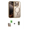 MARSİLYAN™- iPhone 16 Pro Max Kılıf Yadigar Asil Koleksiyonu - Siyah Joko Magic 5D Hayalet Cam + Raze Metal Kamera Lens - CLTM