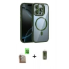 MARSİLYAN™- iPhone 16 Pro Max Kılıf Yadigar Asil Koleksiyonu - Siyah Joko Magic 5D Hayalet Cam + Raze Metal Kamera Lens - CLTM