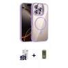 MARSİLYAN™- iPhone 16 Pro Max Kılıf Yadigar Asil Koleksiyonu - Siyah Joko Magic 5D Hayalet Cam + Bilvis Titan Kamera Lens - TMGI