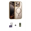 MARSİLYAN™- iPhone 16 Pro Max Kılıf Yadigar Asil Koleksiyonu - Siyah Joko Magic 5D Hayalet Cam + Bilvis Titan Kamera Lens - TMGI