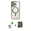 MARSİLYAN™- iPhone 16 Pro Max Kılıf Yadigar Klasik Özel Seri - Şeffaf 360 Full Body Arka Koruyucu + Raze Metal Kamera Lens - NLGY