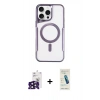 MARSİLYAN™- iPhone 16 Pro Max Kılıf Yadigar Klasik Özel Seri - Şeffaf Pasifik Cam Ekran Koruyucu + Bilvis Titan Kamera Lens - SH