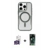 MARSİLYAN™- iPhone 16 Pro Max Kılıf Yadigar Klasik Özel Seri - Siyah 360 Mat Full Body Arka Koruyucu + Bilvis Titan Kamera Lens - GS