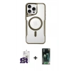 MARSİLYAN™- iPhone 16 Pro Max Kılıf Yadigar Klasik Özel Seri - Siyah 360 Mat Full Body Arka Koruyucu + Bilvis Titan Kamera Lens - GS