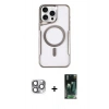 MARSİLYAN™- iPhone 16 Pro Max Kılıf Yadigar Klasik Özel Seri - Siyah 360 Mat Full Body Arka Koruyucu + Pers Alüminyum Kamera Lens - GI