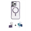 MARSİLYAN™- iPhone 16 Pro Max Kılıf Yadigar Klasik Özel Seri - Siyah 3D Antistatik Cam Ekran Koruyucu + Bilvis Titan Kamera Lens - SH