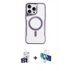 MARSİLYAN™- iPhone 16 Pro Max Kılıf Yadigar Klasik Özel Seri - Siyah 3D Antistatik Cam Ekran Koruyucu + Bilvis Titan Kamera Lens - TMGI