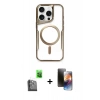 MARSİLYAN™- iPhone 16 Pro Max Kılıf Yadigar Klasik Özel Seri - Siyah 3D Antistatik Mat Seramik Nano Ekran Koruyucu + Raze Metal Kamera Lens - SH
