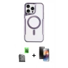 MARSİLYAN™- iPhone 16 Pro Max Kılıf Yadigar Klasik Özel Seri - Siyah 3D Antistatik Mat Seramik Nano Ekran Koruyucu + Raze Metal Kamera Lens - SH