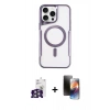 MARSİLYAN™- iPhone 16 Pro Max Kılıf Yadigar Klasik Özel Seri - Siyah 3D Antistatik Mat Seramik Nano Ekran Koruyucu + Bilvis Titan Kamera Lens - GS