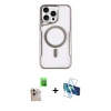 MARSİLYAN™- iPhone 16 Pro Max Kılıf Yadigar Klasik Özel Seri - Siyah 3D Antistatik Seramik Nano Ekran Koruyucu + Raze Metal Kamera Lens - NLGY