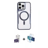 MARSİLYAN™- iPhone 16 Pro Max Kılıf Yadigar Klasik Özel Seri - Siyah 3D Antistatik Seramik Nano Ekran Koruyucu + Bilvis Titan Kamera Lens - TMGI