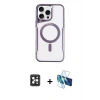 MARSİLYAN™- iPhone 16 Pro Max Kılıf Yadigar Klasik Özel Seri - Siyah 3D Antistatik Seramik Nano Ekran Koruyucu + PVD Metal Kamera Lens - SH