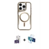 MARSİLYAN™- iPhone 16 Pro Max Kılıf Yadigar Klasik Özel Seri - Siyah 3D Antistatik Seramik Nano Ekran Koruyucu + Bilvis Titan Kamera Lens - TMGI