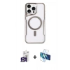 MARSİLYAN™- iPhone 16 Pro Max Kılıf Yadigar Klasik Özel Seri - Siyah 3D Antistatik Seramik Nano Ekran Koruyucu + Bilvis Titan Kamera Lens - TMGI