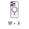 MARSİLYAN™- iPhone 16 Pro Max Kılıf Yadigar Klasik Özel Seri - Siyah Bilvis 3D Cam Ekran Koruyucu + Pers Alüminyum Kamera Lens - GI