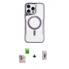 MARSİLYAN™- iPhone 16 Pro Max Kılıf Yadigar Klasik Özel Seri - Siyah Bilvis 3D Cam Ekran Koruyucu + Raze Metal Kamera Lens - NLGY