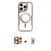 MARSİLYAN™- iPhone 16 Pro Max Kılıf Yadigar Klasik Özel Seri - Siyah Bilvis 3D Cam Ekran Koruyucu + Pers Alüminyum Kamera Lens - CLTM