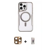 MARSİLYAN™- iPhone 16 Pro Max Kılıf Yadigar Klasik Özel Seri - Siyah Bilvis 3D Cam Ekran Koruyucu + Pers Alüminyum Kamera Lens - CLTM