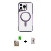 MARSİLYAN™- iPhone 16 Pro Max Kılıf Yadigar Klasik Özel Seri - Siyah Bilvis 3D Cam Ekran Koruyucu + Raze Metal Kamera Lens - CLTM