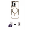 MARSİLYAN™- iPhone 16 Pro Max Kılıf Yadigar Klasik Özel Seri - Siyah Bilvis 3D Cam Ekran Koruyucu + Bilvis Titan Kamera Lens - SH