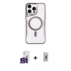 MARSİLYAN™- iPhone 16 Pro Max Kılıf Yadigar Klasik Özel Seri - Siyah Bilvis 3D Cam Ekran Koruyucu + Bilvis Titan Kamera Lens - SH