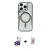 MARSİLYAN™- iPhone 16 Pro Max Kılıf Yadigar Klasik Özel Seri - Siyah Bilvis 3D Cam Ekran Koruyucu + Bilvis Titan Kamera Lens - SH