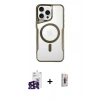 MARSİLYAN™- iPhone 16 Pro Max Kılıf Yadigar Klasik Özel Seri - Siyah Bilvis 3D Cam Ekran Koruyucu + Bilvis Titan Kamera Lens - SH