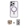 MARSİLYAN™- iPhone 16 Pro Max Kılıf Yadigar Klasik Özel Seri - Siyah Bilvis 3D Mat Cam Ekran Koruyucu + Pers Alüminyum Kamera Lens - CLTM