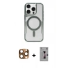 MARSİLYAN™- iPhone 16 Pro Max Kılıf Yadigar Klasik Özel Seri - Siyah Bilvis 3D Mat Cam Ekran Koruyucu + Pers Alüminyum Kamera Lens - CLTM