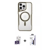 MARSİLYAN™- iPhone 16 Pro Max Kılıf Yadigar Klasik Özel Seri - Siyah Bilvis 3X AR Hayalet Cam Ekran Koruyucu + Bilvis Titan Kamera Lens - TMGI