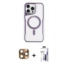 MARSİLYAN™- iPhone 16 Pro Max Kılıf Yadigar Klasik Özel Seri - Siyah Bilvis 3X AR Hayalet Cam Ekran Koruyucu + Pers Alüminyum Kamera Lens - CLTM