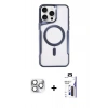 MARSİLYAN™- iPhone 16 Pro Max Kılıf Yadigar Klasik Özel Seri - Siyah Bilvis 3X AR Hayalet Cam Ekran Koruyucu + Pers Alüminyum Kamera Lens - GS