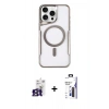 MARSİLYAN™- iPhone 16 Pro Max Kılıf Yadigar Klasik Özel Seri - Siyah Bilvis 3X AR Hayalet Cam Ekran Koruyucu + Bilvis Titan Kamera Lens - TMGI