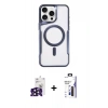 MARSİLYAN™- iPhone 16 Pro Max Kılıf Yadigar Klasik Özel Seri - Siyah Bilvis 3X AR Hayalet Cam Ekran Koruyucu + Bilvis Titan Kamera Lens - SH
