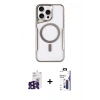 MARSİLYAN™- iPhone 16 Pro Max Kılıf Yadigar Klasik Özel Seri - Siyah Bilvis 3X AR Hayalet Cam Ekran Koruyucu + Bilvis Titan Kamera Lens - SH