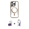 MARSİLYAN™- iPhone 16 Pro Max Kılıf Yadigar Klasik Özel Seri - Siyah Bilvis 3X AR Hayalet Cam Ekran Koruyucu + Bilvis Titan Kamera Lens - SH