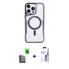 MARSİLYAN™- iPhone 16 Pro Max Kılıf Yadigar Klasik Özel Seri - Siyah Bilvis 3X AR HD Cam Ekran Koruyucu + Raze Metal Kamera Lens - SH
