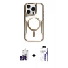 MARSİLYAN™- iPhone 16 Pro Max Kılıf Yadigar Klasik Özel Seri - Siyah Bilvis 3X AR HD Cam Ekran Koruyucu + Bilvis Titan Kamera Lens - TMGI