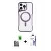MARSİLYAN™- iPhone 16 Pro Max Kılıf Yadigar Klasik Özel Seri - Siyah Bilvis 3X AR HD Cam Ekran Koruyucu + Raze Metal Kamera Lens - SH
