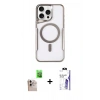 MARSİLYAN™- iPhone 16 Pro Max Kılıf Yadigar Klasik Özel Seri - Siyah Bilvis 3X AR HD Cam Ekran Koruyucu + Raze Metal Kamera Lens - NLGY