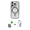 MARSİLYAN™- iPhone 16 Pro Max Kılıf Yadigar Klasik Özel Seri - Siyah Bilvis 3X AR HD Cam Ekran Koruyucu + Raze Metal Kamera Lens - SH