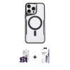 MARSİLYAN™- iPhone 16 Pro Max Kılıf Yadigar Klasik Özel Seri - Siyah Bilvis 3X AR HD Cam Ekran Koruyucu + Bilvis Titan Kamera Lens - GS