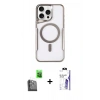 MARSİLYAN™- iPhone 16 Pro Max Kılıf Yadigar Klasik Özel Seri - Siyah Bilvis 3X AR HD Cam Ekran Koruyucu + Raze Metal Kamera Lens - SH