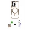 MARSİLYAN™- iPhone 16 Pro Max Kılıf Yadigar Klasik Özel Seri - Siyah Bilvis 3X AR HD Cam Ekran Koruyucu + Raze Metal Kamera Lens - CLTM