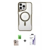 MARSİLYAN™- iPhone 16 Pro Max Kılıf Yadigar Klasik Özel Seri - Siyah Bilvis 3X AR HD Cam Ekran Koruyucu + Raze Metal Kamera Lens - NLGY