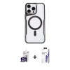 MARSİLYAN™- iPhone 16 Pro Max Kılıf Yadigar Klasik Özel Seri - Siyah Bilvis 3X AR HD Cam Ekran Koruyucu + Bilvis Titan Kamera Lens - TMGI