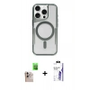 MARSİLYAN™- iPhone 16 Pro Max Kılıf Yadigar Klasik Özel Seri - Siyah Bilvis 3X AR HD Cam Ekran Koruyucu + Raze Metal Kamera Lens - NLGY