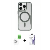 MARSİLYAN™- iPhone 16 Pro Max Kılıf Yadigar Klasik Özel Seri - Siyah Bilvis 3X AR HD Cam Ekran Koruyucu + Raze Metal Kamera Lens - BZ